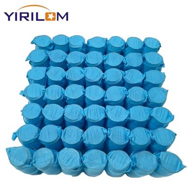 OEM Λευκό 4 Ίντσες Ύψος 2.0mm Διάμετρος Πηνίου Μη Υφαντό Ύφασμα Κάλυμμα Μονάδα Ελατηρίων Τσέπης Καναπέ