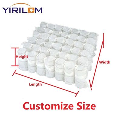 Καλή τιμή Προσαρμοσμένα σχήματα τσέπη σπείρα ελατήριο με υψηλή άνθρακα ατσάλινο σύρμα για μαξιλάρι καναπέ σε απευθείας σύνδεση