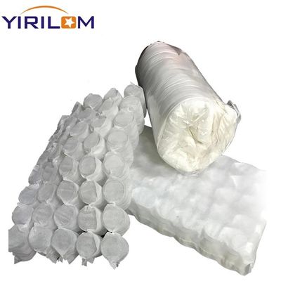 1.0mm Ζινκ Wire Διαμέτρου Λευκό Roll Up Pocket Spring για μαξιλάρι