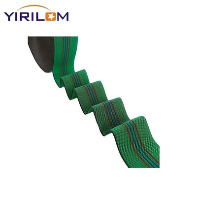 1.4mm-1.5mm πάχος καναπέ Webbing Πολυπροπυλένιο καουτσούκ υλικό σε πράσινο χρώμα για τις απαιτήσεις σας