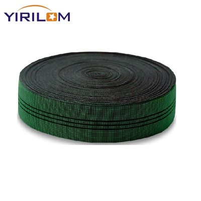 1.4mm-1.5mm πάχος καναπέ Webbing Πολυπροπυλένιο καουτσούκ υλικό σε πράσινο χρώμα για τις απαιτήσεις σας