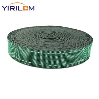 1.4mm-1.5mm πάχος καναπέ Webbing Πολυπροπυλένιο καουτσούκ υλικό σε πράσινο χρώμα για τις απαιτήσεις σας