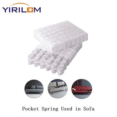 Προσαρμοσμένο 1.8mm 2.0mm Steel Wire Sofa Pocket Spring Unit Για καναπέ με υφασμένο ύφασμα και μεμονωμένο σχεδιασμό τσέπης
