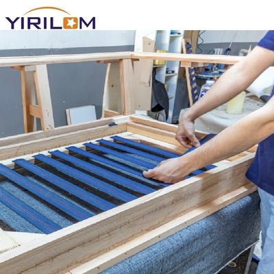 Καλή τιμή Προσαρμοσμένο 5cm πλάτος πράσινο καναπέ Ελαστικό Webbing Stretch Latex Band σε απευθείας σύνδεση