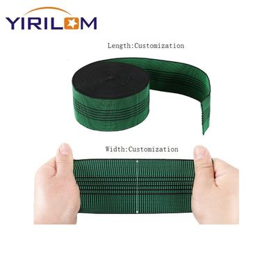 Προσαρμοσμένο 50mm πλάτος 1,5mm πάχος Sofa Webbing με 50% τέντωμα για έπιπλα