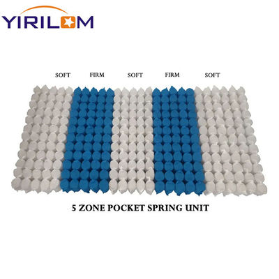 Προσαρμοσμένο 3/5/7/9 Ζωνωμένο Pocket Spring Unit με 1.0mm-2.3mm Wire Diameter για στρώμα