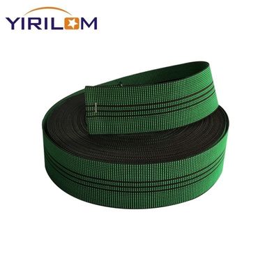 Καλή τιμή Πράσινο χρώμα 4,8mm πλάτος Sofa Webbing με 50% τέντωμα για επισκευή επίπλων και ταπετσαρία σε απευθείας σύνδεση