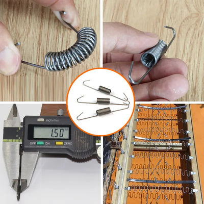 Σφιγκτήρες στερέωσης ελατηρίων γάντζου ισορροπίας από χαλύβδινο σύρμα υψηλής περιεκτικότητας σε άνθρακα διαμέτρου 1,5 mm με μήκος 97 mm για έπιπλα καναπέ.