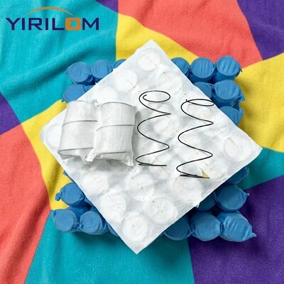 Λευκό μη υφασμένο ύφασμα Micro Pocket Spring Coil για κάθισμα καναπέ και μαξιλάρι με ατσάλινο σύρμα