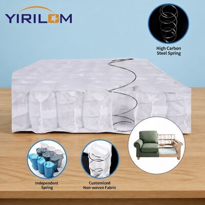 2.0mm Steel Wire Core Pocketed Coil Spring Unit για καναπέ με υψηλή ελαστικότητα και αθόρυβη λειτουργία