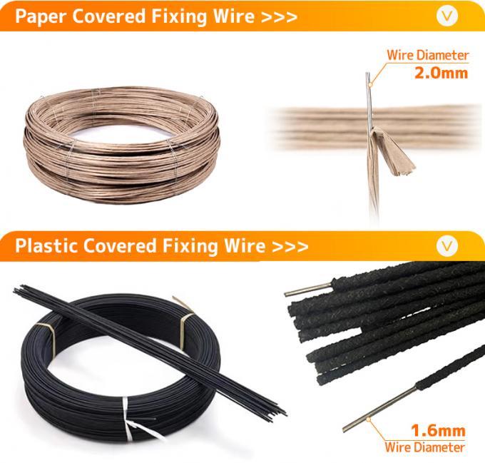 OEM επίπλωση αξεσουάρ 2,0mm Spring Wire Paper Fixing Wire για καναπέ Zig Zag Spring 4