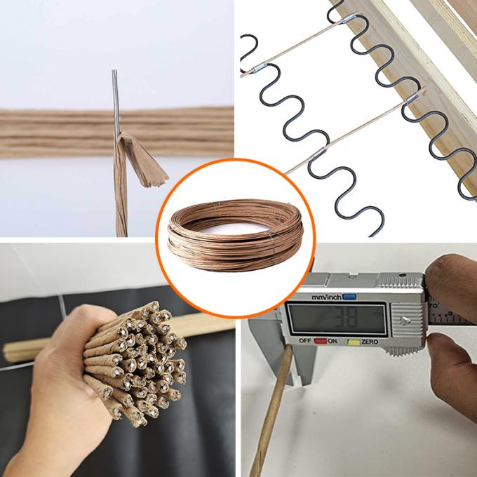 OEM επίπλωση αξεσουάρ 2,0mm Spring Wire Paper Fixing Wire για καναπέ Zig Zag Spring 6