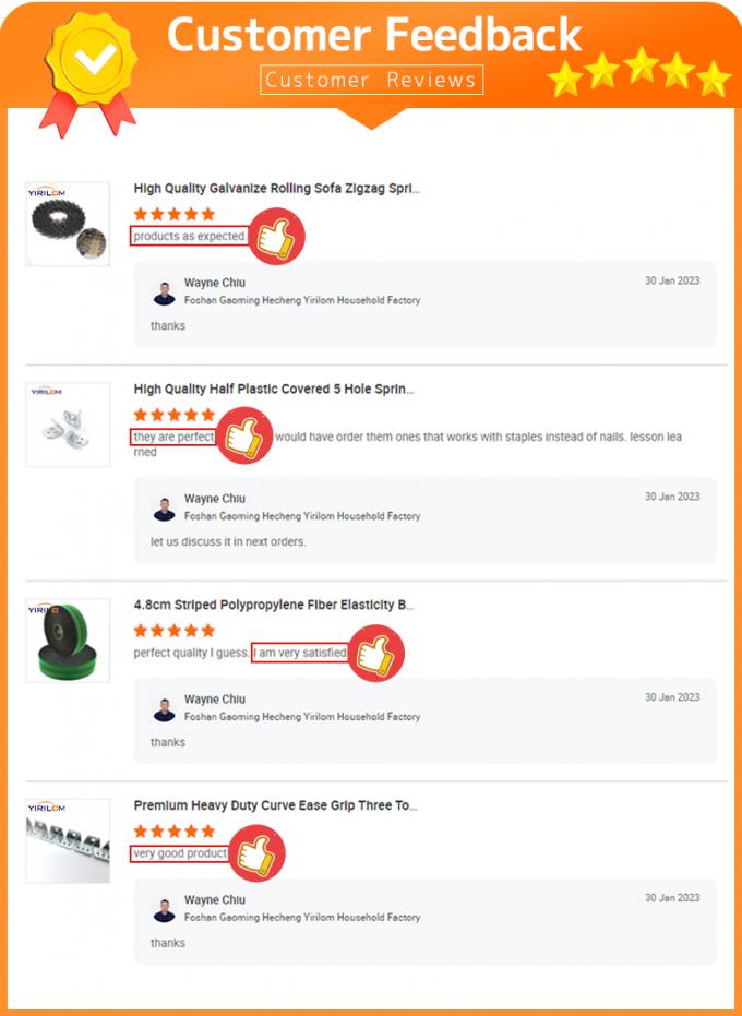 OEM επίπλωση αξεσουάρ 2,0mm Spring Wire Paper Fixing Wire για καναπέ Zig Zag Spring 11