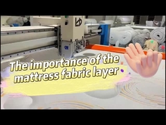 Υψηλής πυκνότητας 30D πολυεστέρας 3cm πάχους πλεκτό ύφασμα για καλύμματα στρώματος κρεβατιού