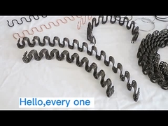 Προσαρμοσμένα μαύρα κυλίνδρια σχήμα S Zigzag άνοιξη εξαρτήματα υλικού για καναπέ