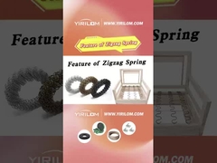 Προσαρμοσμένο μέγεθος Μαύρη μπογιά 3.6mm Χάλυβα Γύρω καναπέ Ζιγκ Ζαγκ Άνοιξη