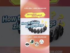 Προσαρμοσμένο 3,8 mm Functional Rolling Sofa Zigzag Spring για την παραγωγή μαξιλαριών