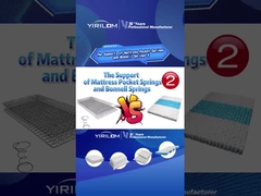 Τέσσερις πλευρές ενισχυμένη θέση υποστήριξης τσέπη σπείρα ελατήρια για το στρώμα έπιπλα