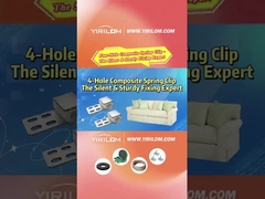 4 Holes Couch Spring Sofa Metal Plastic Composite Clips for Furniture Ζιγκ Ζαγκ Σπρινγκ Κλιπς για έπιπλα