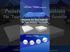 Δίδυμο Ζωντανό Λευκό Ελατήριο Τσέπης Καναπές Ελατήριο Τσέπης Προϊόντος Καλής Ποιότητας