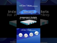 Υψηλής αντοχής μεταλλική τσέπη ελατήριο σπείρα ύψος 7 ίντσες στρώμα τσέπη ελατήριο