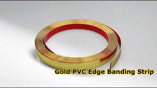 Χονδρική χρώμιο Χρυσό PVC Edge Διακοσμητικές λωρίδες Καναπέ Διακοσμητικά Έπιπλα Διακοσμητικά Edge Banding για ντουλάπι